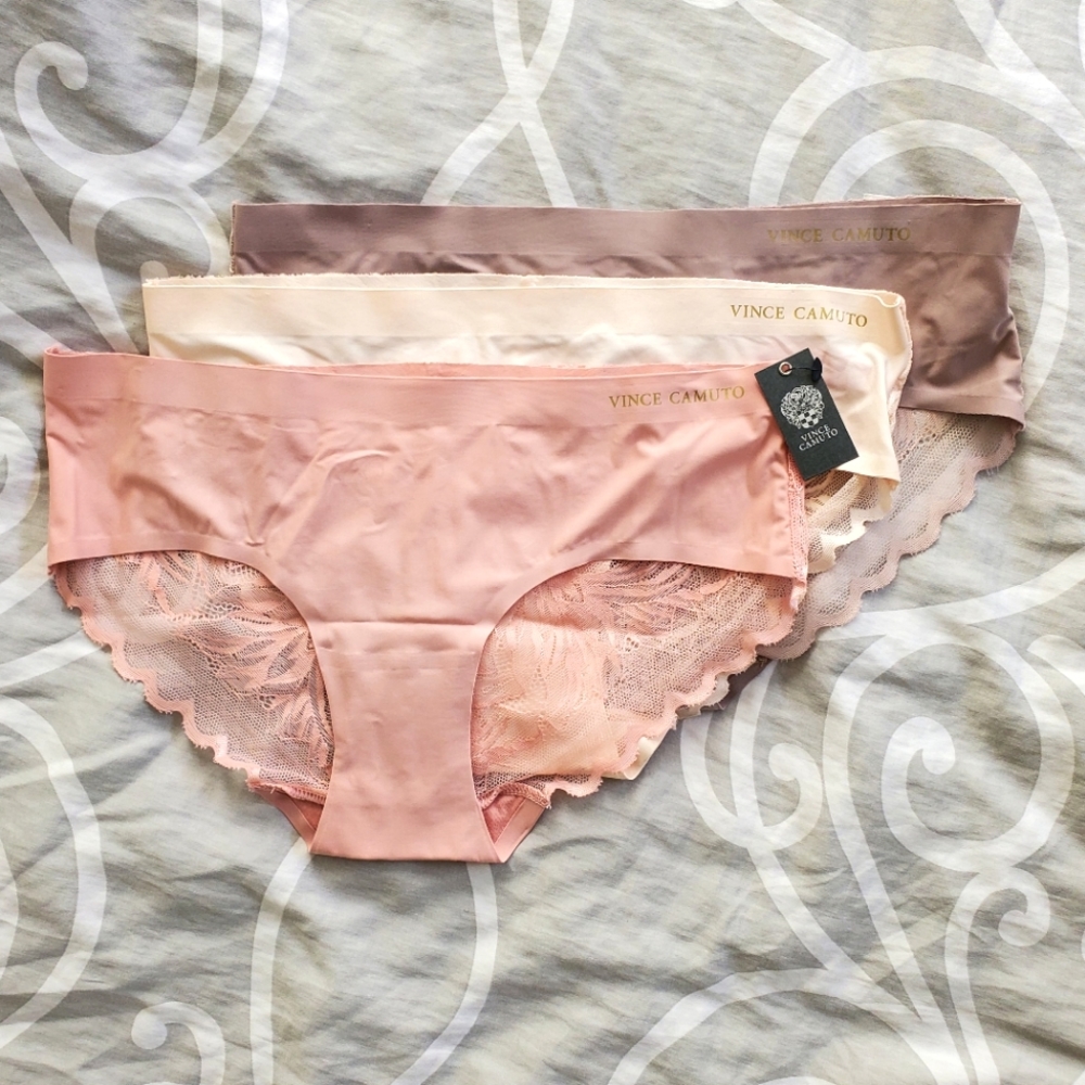 Vince Camuto Lace Back Panties (set of 3)